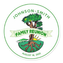 Stickers Retrouvailles Family Green Tree personnal