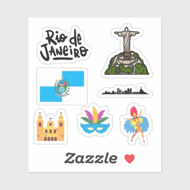 Stickers Rio de Janeiro (Feuille)
