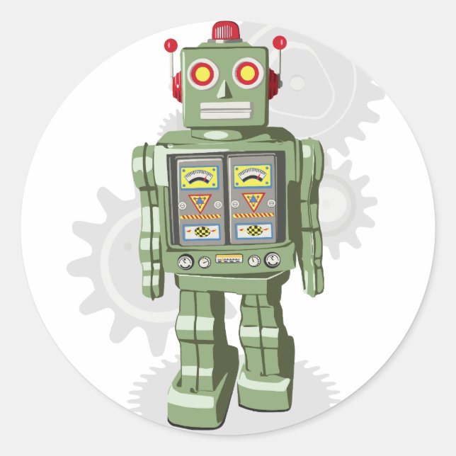 Stickers Robot Jouet (Devant)