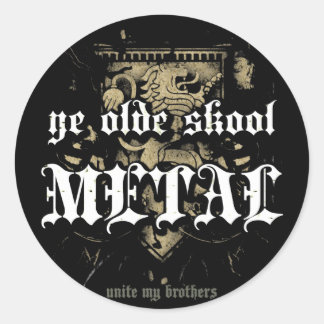 Stickers Rock=Life 'Ye Olde Skool Metal'