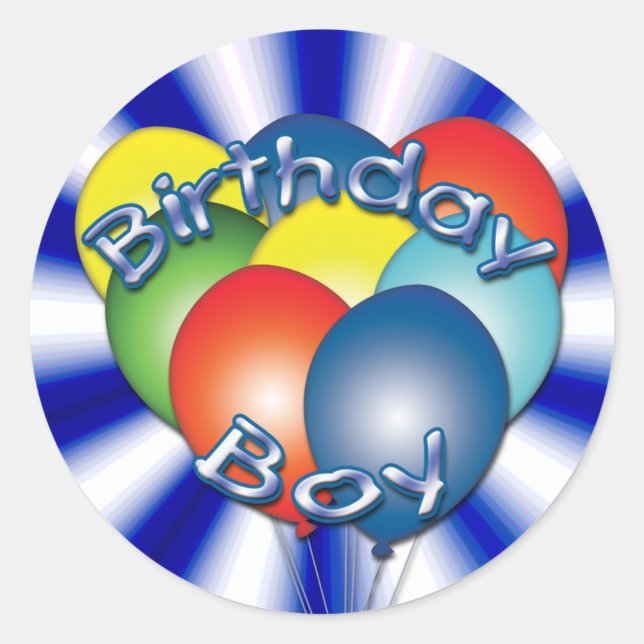 Stickers Rond Balloons pour Enfants (Devant)