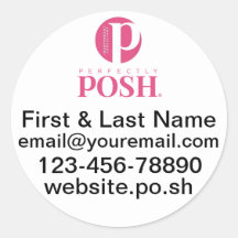 Stickers Rond Personnalisés Parfaitement Posh