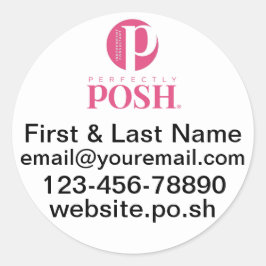 Stickers Rond Personnalisés Parfaitement Posh