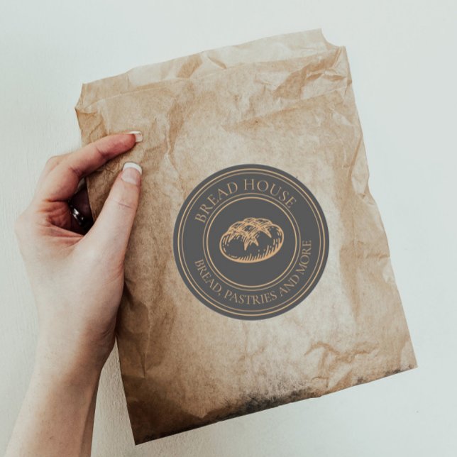 Stickers Rond Rustique Classique pour les articles (Créateur téléchargé)