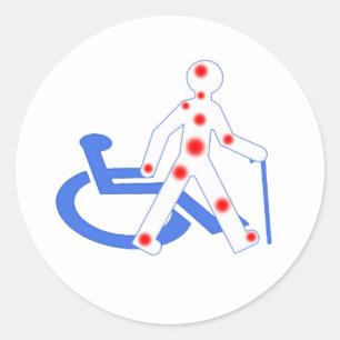 Stickers Ronde Handicap invisible / Visible