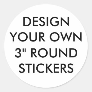 Stickers ronds 3 pouces lustrés personnalisés