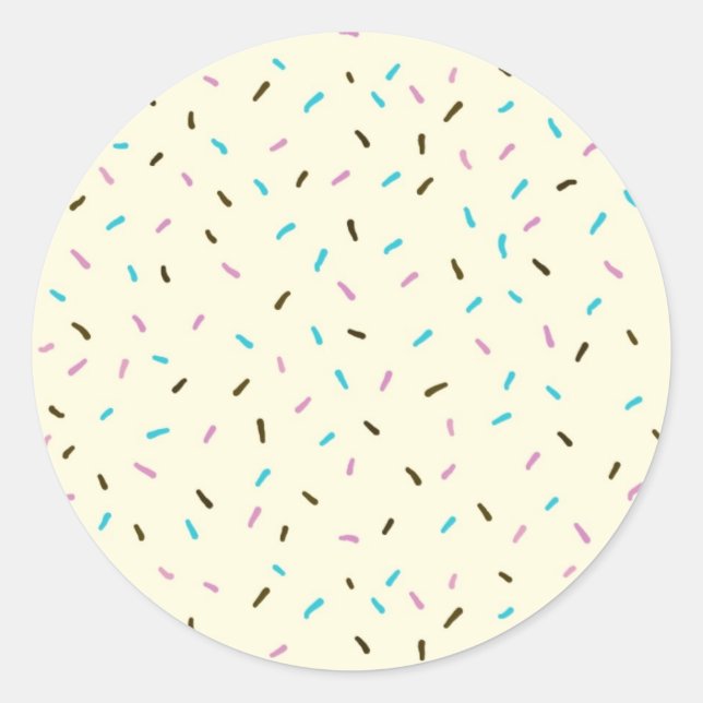 Stickers ronds à arrosage doux (crème vanille) (Devant)
