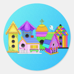 Stickers ronds Birdie Village