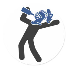 Stickers ronds Chevalier ivre