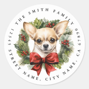 Stickers ronds Chihuahua