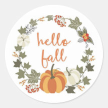 Stickers ronds classiques de l'automne