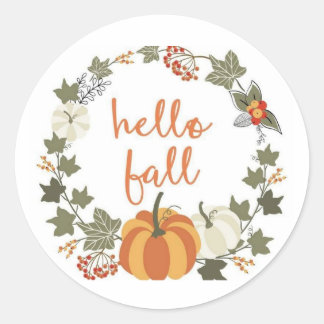 Stickers ronds classiques de l'automne