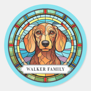 Stickers ronds Dachshund