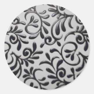 Stickers ronds Damask Swirl