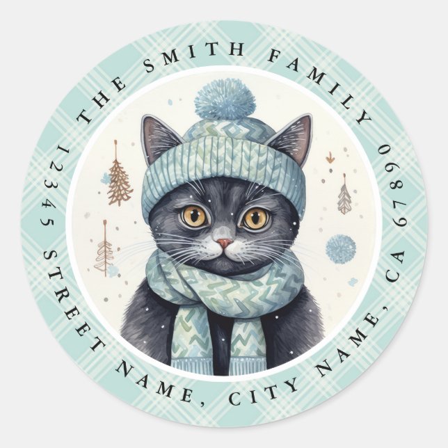 Stickers ronds de chats (Devant)