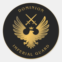 Stickers ronds de la Garde impériale Dominion
