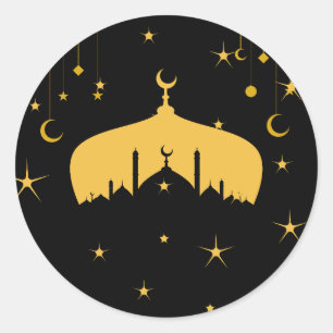 Stickers ronds de l'Aïd Moubarak
