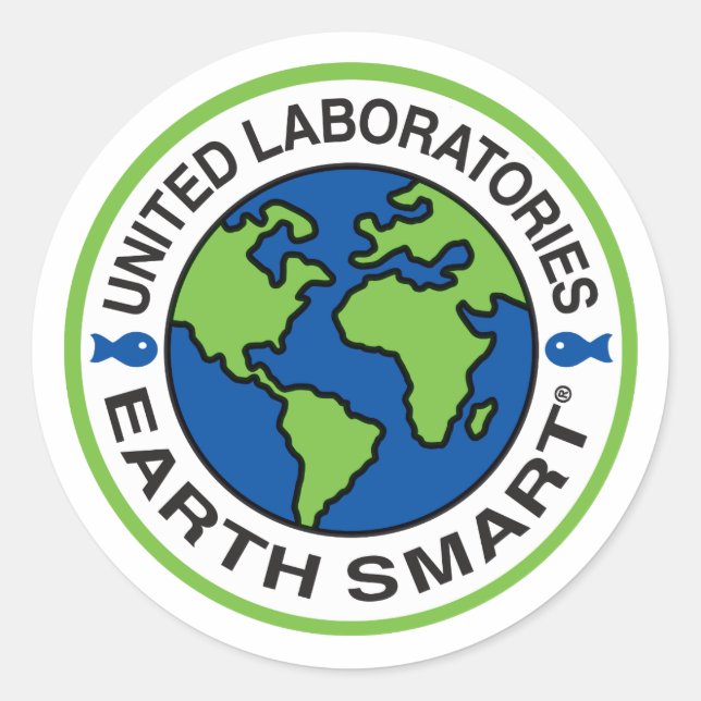 Stickers ronds des Laboratoires Unis et Étiquettes (Devant)