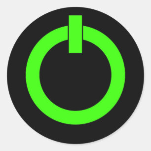 Stickers ronds du bouton d'alimentation