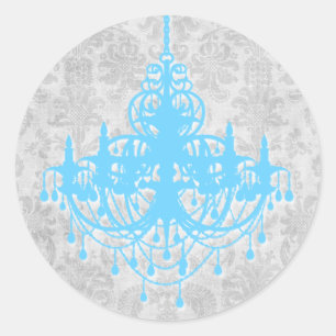 Stickers ronds du lustre d'argent Breeze