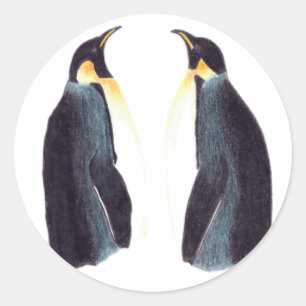 Stickers ronds Empereur Penguins