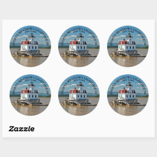 Stickers ronds Esopus Meadows Lighthouse, New York