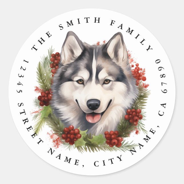 Stickers ronds Husky (Devant)
