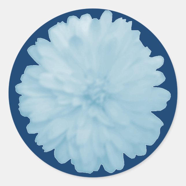 Stickers ronds Icy Blue Marigold (Devant)