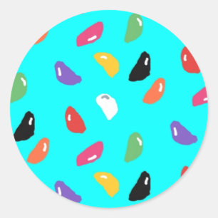 Stickers ronds Jelly Beans