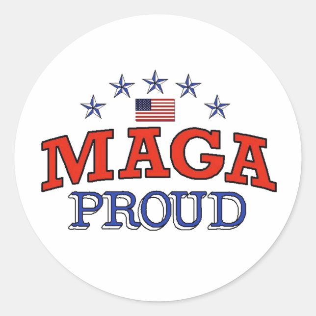Stickers ronds MAGA Fiers (Devant)