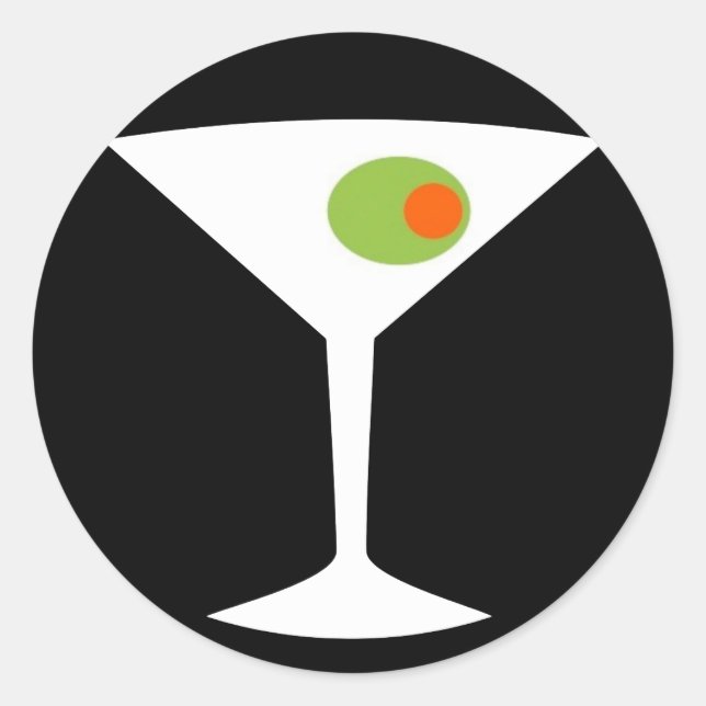 Stickers ronds Martini Classic Movie (Devant)