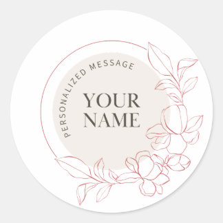 Stickers ronds personnalisés | Autocollant personn