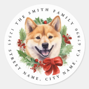 Stickers ronds Shiba Inu