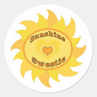 Stickers ronds - Sunshine Sweetie