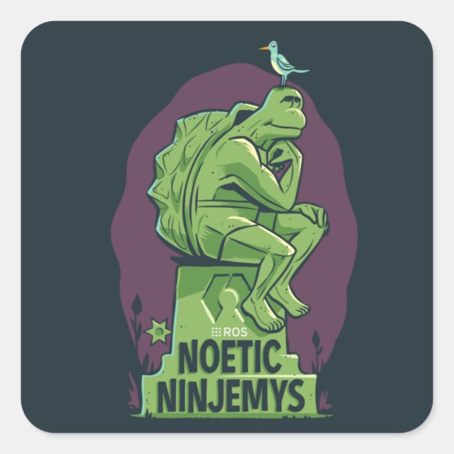 Stickers ROS Noetic Ninjemys (Devant)