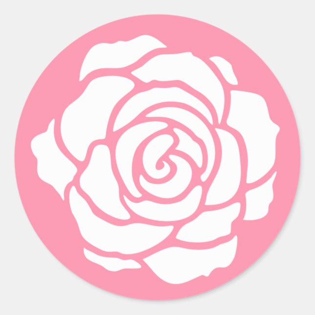 Stickers Rose blanche (Devant)