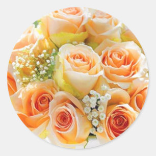 Stickers Rose Enveloppe Mariage