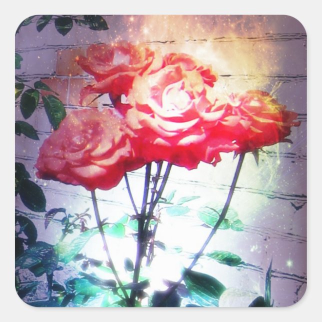 Stickers Roses flammes (Devant)