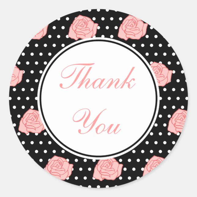 Stickers RoseThank You (Devant)
