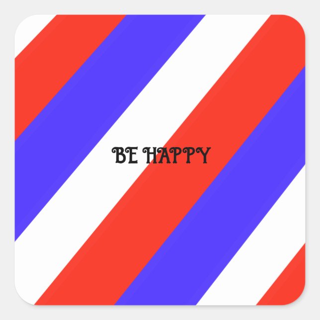 Stickers Rouge Blanc & Bleu (Devant)