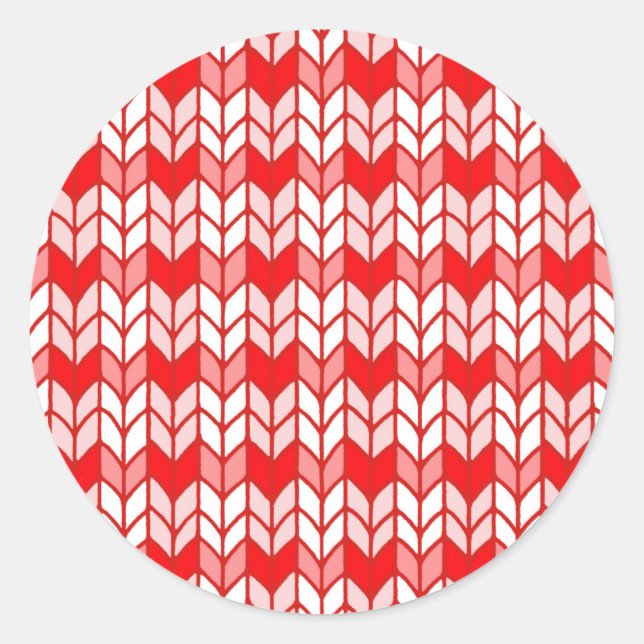 Stickers ROUGE EN VICHY KNIT (Devant)