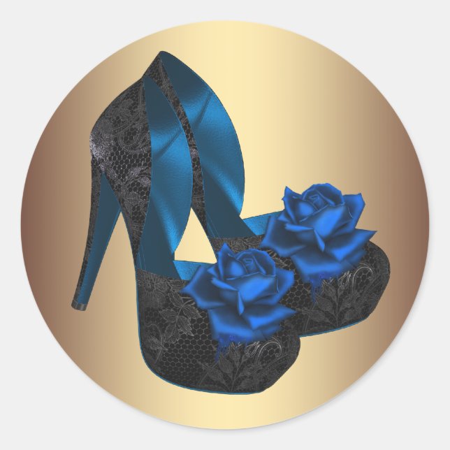Stickers Royal Blue Gold High Heure (Devant)