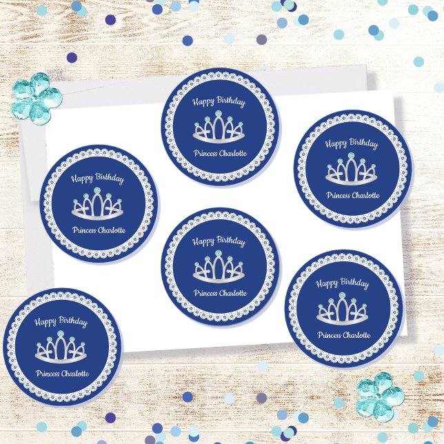 Stickers Royal Blue Princess Tiara (Créateur téléchargé)