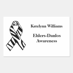 Stickers ruban EDS Zebra Stria Awareness
