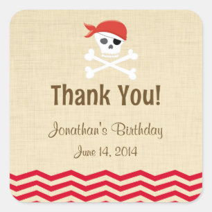 Stickers Russe Brown Pirate Anniversaire