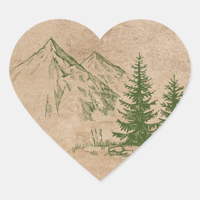 Stickers Russe Pittoresque Mountain Range (Devant)