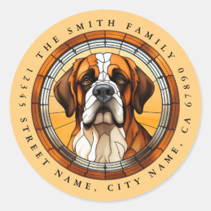 Stickers Saint Bernard Round