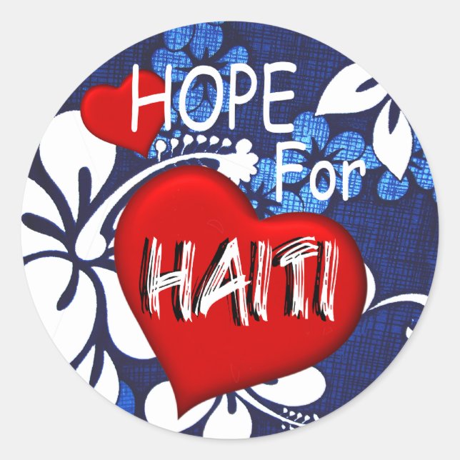 Stickers Saint Valentin de Haïti Relief (Devant)
