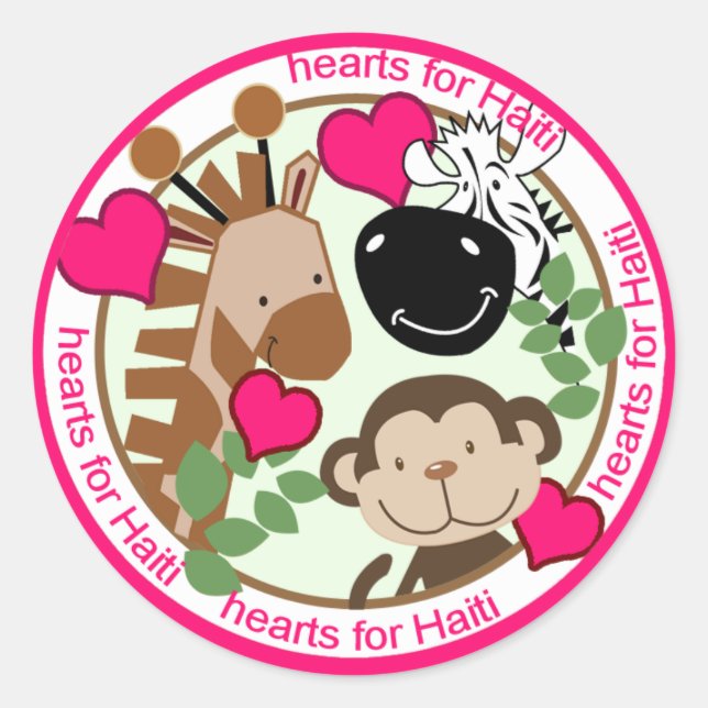 Stickers Saint Valentin de Haïti Relief (Devant)