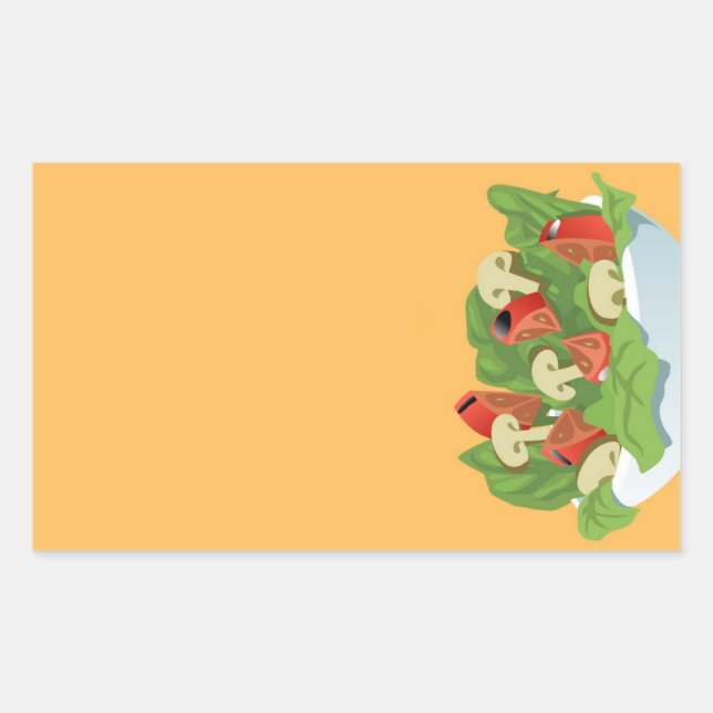stickers salade pour produits alimentaires (Devant)
